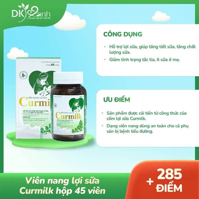 Viên nang lợi sữa Curmilk
